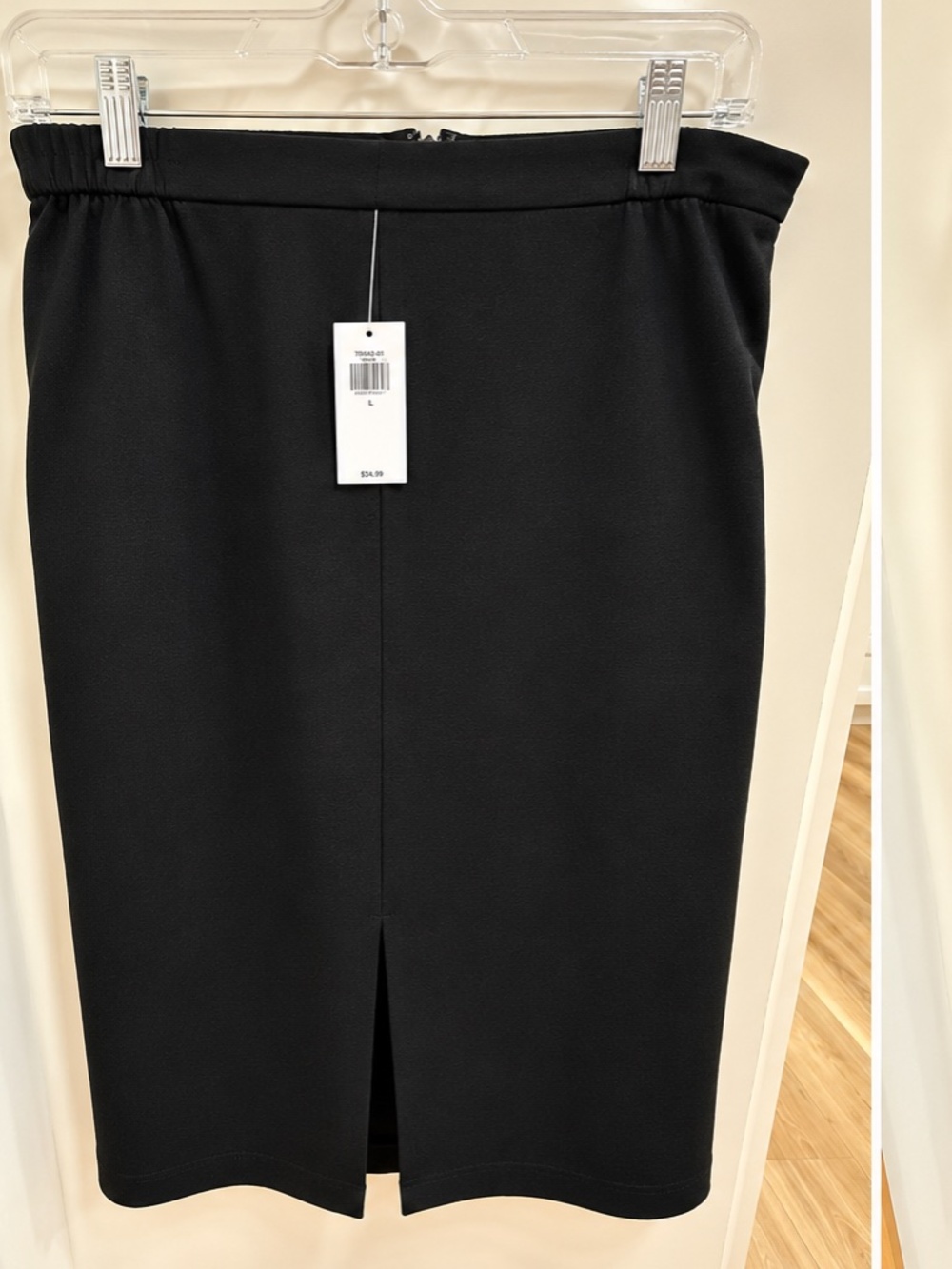 Old Navy Linen,  Rayon,  viscose blend midi skirt sz large NWT Black